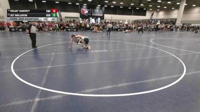 138 lbs Cons. Sub-quarters - Kelby Harvey, Team Idaho Wrestling Club vs Jet Millison, Basehor-Linwood High School Wrestling