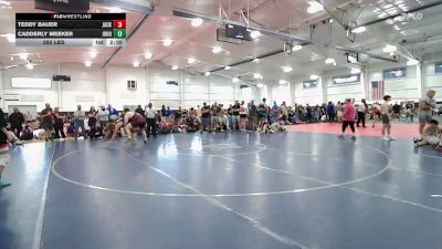 285 lbs Quarterfinal - Teddy Bauer, Jacket Wrestling Club-HS vs Cadderly Meeker, Ohio Gold-HS