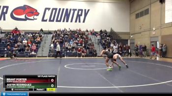 141 lbs 1st Place Match - Brant Porter, North Idaho College vs Justin Rodriguez, Clackamas Community College