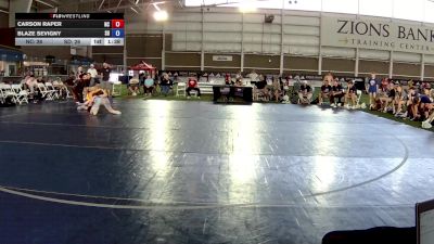 100 lbs Carson Raper, North Carolina vs Blaze Sevigny, South Dakota