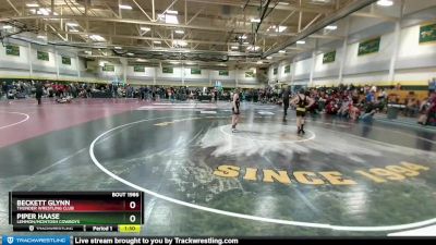 95 lbs Round 3 - Beckett Glynn, Thunder Wrestling Club vs Piper Haase, Lemmon/McIntosh Cowboys