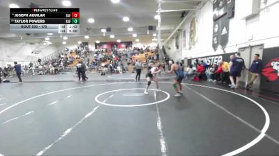 175 lbs Quarterfinal - Taylor Powers, Xavier Prep vs Joseph Aguilar, Santa Ana Valley