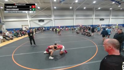 138 lbs 3rd Place Match - Jovani Solis, Gladiator Wrestling vs Zach Stewart, Unattached
