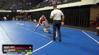 184 lbs Champ. Round 1 - Nick Kendrick, Huntingdon vs Samuel West, Central