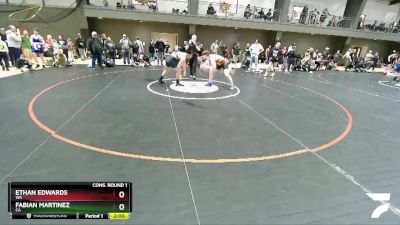 220 lbs Cons. Round 1 - Ethan Edwards, WA vs Fabian Martinez, CA