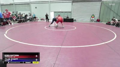 285 lbs Placement Matches (16 Team) - Koen Mattern, Washington vs Tyler Schott, Indiana