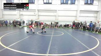 96 lbs 7th Place - Brynlee Gilmore, OH vs Dominik Keomany, MI