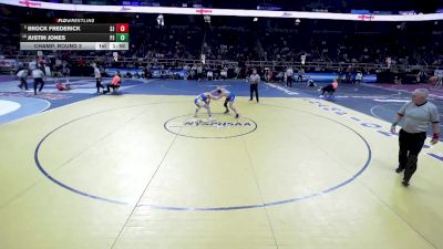 II-126 lbs Champ. Round 2 - Justin Jones, Port Jervis vs Brock Frederick, South Jefferson