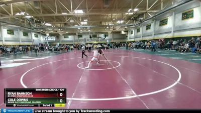 120 lbs Champ. Round 1 - Cole Downs, Berge Elite Wrestling Academy vs Ryan Bahnson, Da Vinci Wrestling Club