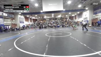 120 lbs Champ. Round 1 - Jason Frey, Thousand Oaks vs Christopher Lopez, Newport Harbor