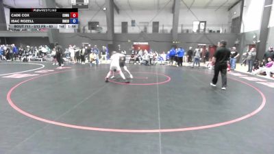 U12 FS - 108 lbs 3rd Place Match - Cade Cox, COWA vs Isac Rozell, Barlow Mat Club (DBA Barlow Wrestling)
