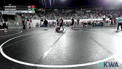 60 lbs Consi Of 8 #2 - Kayden Bass, Grove Takedown Club vs Rock Harvey, Standfast