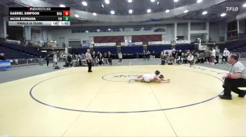 116 lbs Finals (4 Team) - Gabriel Simpson, Minisink Valley vs Jacob Estrada, Farmingdale Sr High