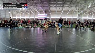 126 lbs Champ. Round 2 - Dylan Sorensen, Wyoming vs Brock Santa Maria, Chain Wrestling Academy