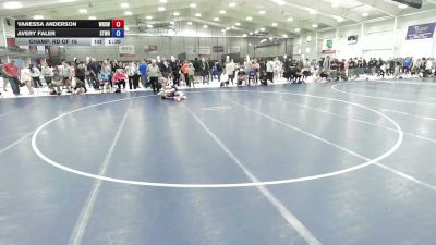 110 lbs Champ. Rd Of 16 - Vanessa Anderson, Watertown High School Wrestling vs Avery Faler, Stoic Wrestling