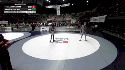 132 lbs Champ. Rd Of 64 - Andrew Sanchez, Mission Hills Wrestling Club vs Calan Childress, Central Coast Most Wanted Wrestling Club