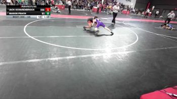 135 lbs Cons. Round 2 - Jack Scharenbroch, Verona Area Wrestling Club vs Mason Peach, Wisconsin