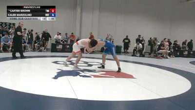 97 kg Cons. Sub-quarters - Carter Brown, Team Missouri Select vs Caleb Marzolino, Indiana RTC