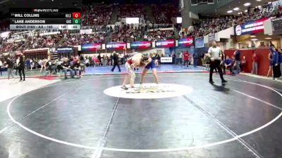 AA - 165 lbs Cons. Round 1 - Lane Anderson, Gallatin (Bozeman) vs Will Collins, Helena