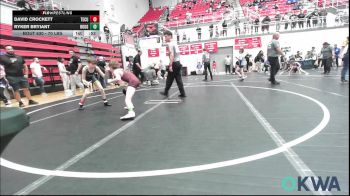 70 lbs Consolation - David Crockett, Tecumseh Youth Wrestling vs Ryker Bryiant, Rough Riders