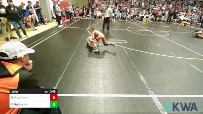 58 lbs Round Of 16 - Huck Hurd, Pawhuska Elks Takedown vs Parker Hobbs, Salina Wrestling Club