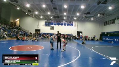 92 lbs Round 4 - Sawyer Adams, High Plains Thunder vs Colson Siemens, Natrona Colts WC