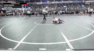72 lbs Consi Of 8 #1 - Tucker Denham, Florida National Wrestling Team vs Drew Marks, Predator