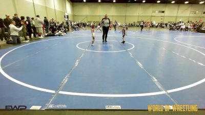 40 lbs Rr Rnd 2 - Cameron Egbers, Untouchables 9U vs Eve Lopez, POWA 9U