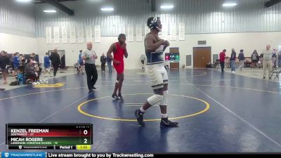 215 lbs 2nd Wrestleback (16 Team) - Micah Rogers, Landmark Christian School vs Kenzel Freeman, Southwest