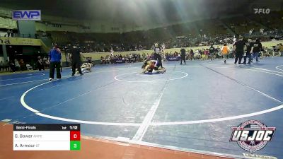 140 lbs Semifinal - Gabriel Bower, Amped Wrestling Club vs Ardie Armour, BullTrained