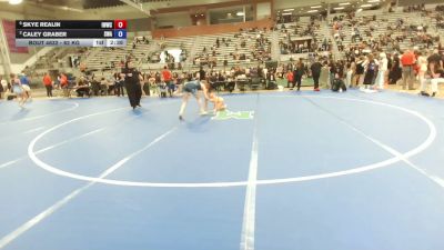 62 kg Cons. Semis - Skye Realin, Iowa Womens Wrestling Club vs Caley Graber, Summit Wrestling Academy