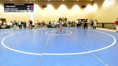 132 lbs Quarters - Shai Sabag, Pennsylvania vs Joseph Pellicci, Connecticut