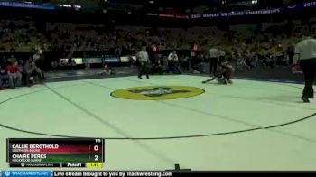 115 lbs Quarterfinal - Callie Bergthold, Southern Boone vs Chaire Perks, Rockwood Summit