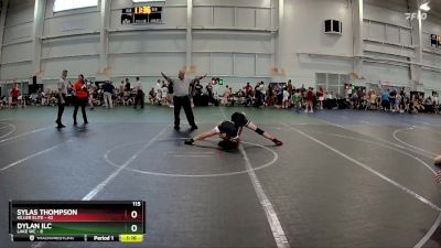 115 lbs Round 3 (8 Team) - Dylan Ilc, Lake WC vs Sylas Thompson, Killer Elite