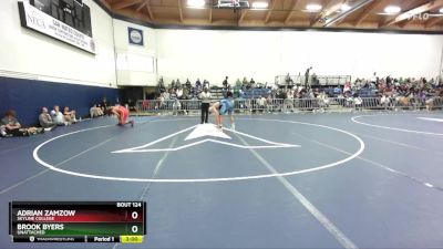 197 lbs Cons. Round 1 - Brook Byers, Unattached vs Adrian Zamzow, Skyline College