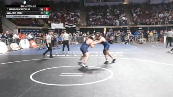 D 2 285 lbs Quarterfinal - Walker Pugh, St. Thomas More vs Madden Credeur, Comeaux