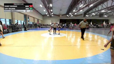 50 lbs Final - Sunny Manning, Lady Assassins vs Lucy Milgrim, MGW Coral Cuties