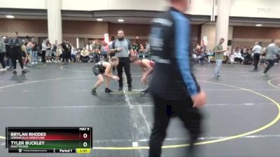 100 lbs Cons. Round 1 - Tyler Buckley, Unattached vs Brylan Rhodes, Greeneville Wrestling