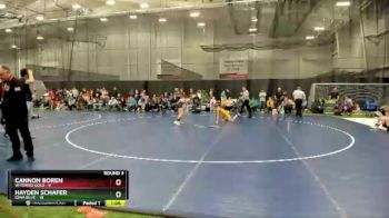 105 lbs Round 3 (4 Team) - Hayden Schafer, Iowa Blue vs Cannon Boren, Wyoming Gold