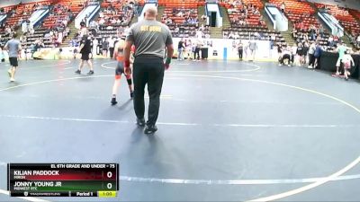 75 lbs Cons. Round 2 - Jonny Young Jr, Midwest RTC vs Kilian Paddock, Miron