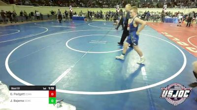 Semifinal - Graham Padgett, Comanche vs John Bajema, Deer Creek Wrestling Club