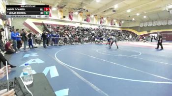 150 lbs 7th Place Match - Angel Ocampo, Hillcrest vs Logan Roedel, JW North