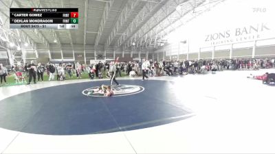 51 lbs 3rd Place Match - Deklan Mondragon, Ravage Wrestling Club vs Carter Gomez, Top Of The Rock