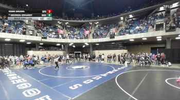 100 lbs Champ. Round 2 - Georgia Erhardt, Lincoln-Way (Central) vs Esme Grugel, Dundee-Crown