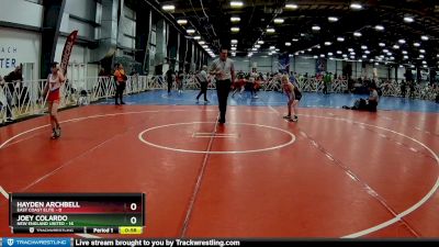 88 lbs Rd# 5- 3:45pm Friday Final Pool - Joey Colardo, New England United vs Hayden Archbell, East Coast Elite