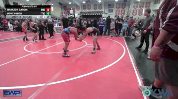 131 lbs Rr Rnd 2 - Braxton Garcia, Eufaula Ironheads Wrestling Club vs Boaz Senge, Team Tulsa Wrestling Club