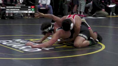 215 lbs Semifinal - Marquez Gordon, Bishop McCort vs Eric Bennethum, Berks Catholic