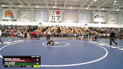 58 lbs Quarterfinal - Bernie Conlan, Guilderland Youth Wrestling vs Mia Barro, Club Not Listed