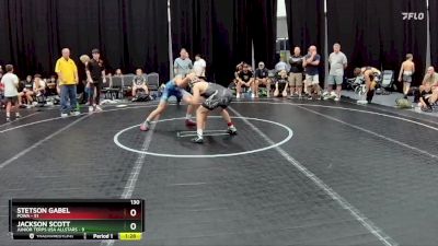 130 lbs Round 4 (8 Team) - Stetson Gabel, POWA vs Jackson Scott, Junior Terps USA Allstars