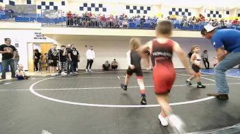 43 lbs Semifinal - Grayson Six, Claremore Wrestling Club vs Jaxson Rolston, Hilldale Youth Wrestling Club